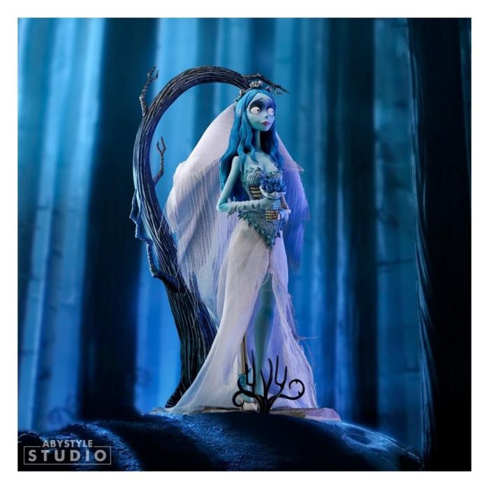 Abystyle SFC Figura Emily La Novia Cadáver Tim Burton PVC 21cm. Detalles premium con velo y vestido de tela real. Coleccionable ABYstyle Studio. Abystyle SFC Figura Emily La Novia Cadáver Tim Burton PVC 21cm. Detalles premium con velo y vestido de tela real. Coleccionable ABYstyle Studio.