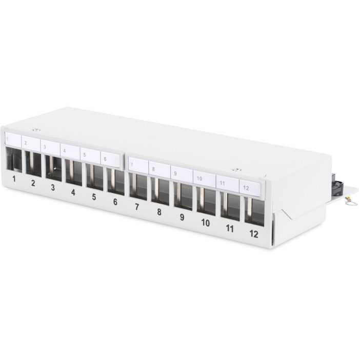 DIGITUS Patchpanel 1HE 12-Port Modular Desktop SOHO Gris 0 DIGITUS Patchpanel 1HE 12-Port Modular Desktop SOHO Gris 0