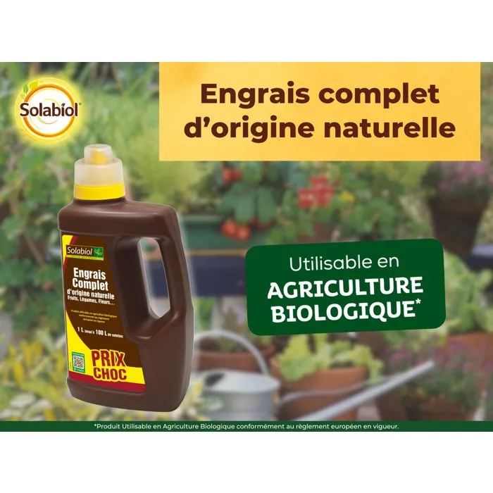 Solabiol Fertilizante Líquido Completo UAB 1L para Cultivos en Maceta y Suelo 2 Solabiol Fertilizante Líquido Completo UAB 1L para Cultivos en Maceta y Suelo 2