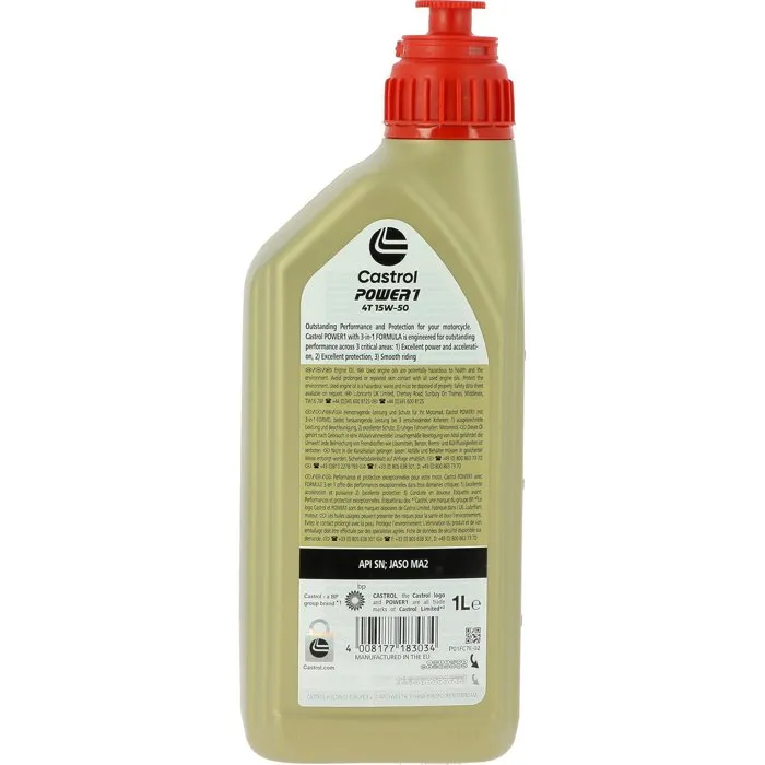 Aceite de Motor para Moto Castrol Power1 4T 15W50 2