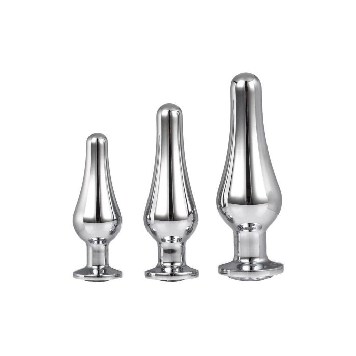 Plug Anal Dream Toys Gleaming Love Plateado 5 Plug Anal Dream Toys Gleaming Love Plateado 5