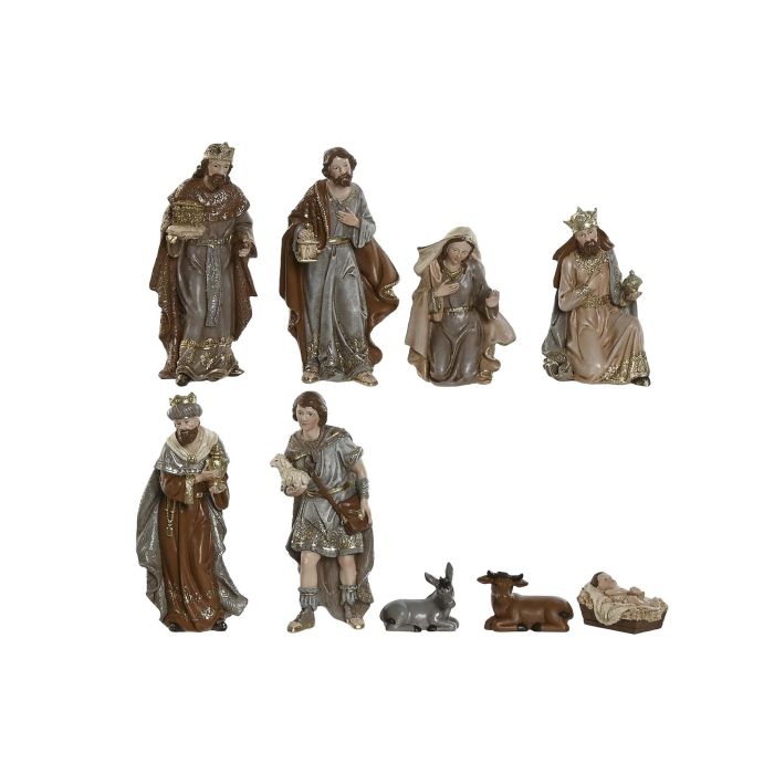 Nacimiento Navidad Tradicional DKD Home Decor Multicolor 5 x 18 x 8 cm Set de 9 (2 Unidades) 5 Nacimiento Navidad Tradicional DKD Home Decor Multicolor 5 x 18 x 8 cm Set de 9 (2 Unidades) 5