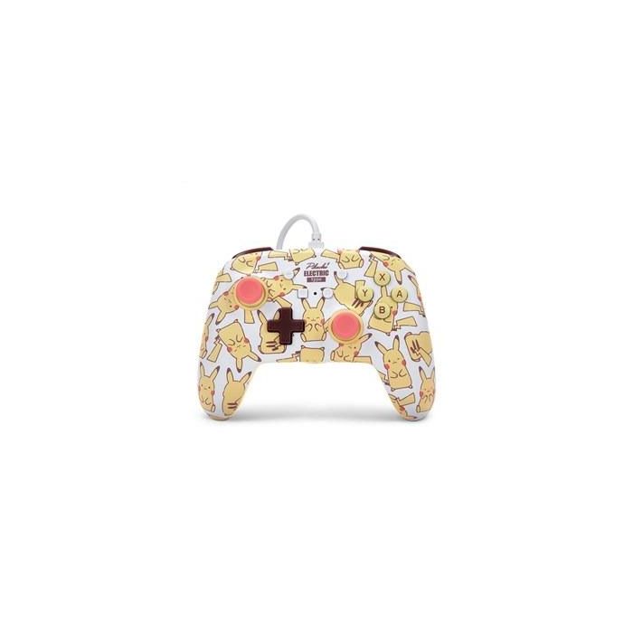Mando con Cable PowerA para Nintendo Switch Pikachu Blush - Diseño Oficial, Botones Asignables, Cable USB-C 3m - Ref: 1526547-01 Mando con Cable PowerA para Nintendo Switch Pikachu Blush - Diseño Oficial, Botones Asignables, Cable USB-C 3m - Ref: 1526547-01