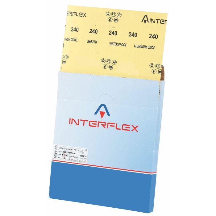 Papel de lija INTERFLEX 23 x 28 cm 1 Papel de lija INTERFLEX 23 x 28 cm 1