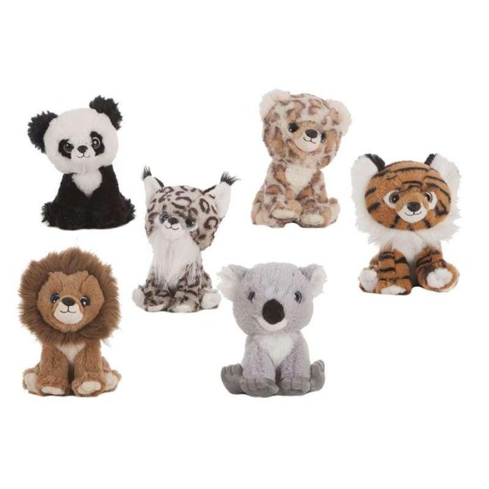 Peluche leon-tigre-panda-leopardo-koala-lince 22 cm - modelos surtidos