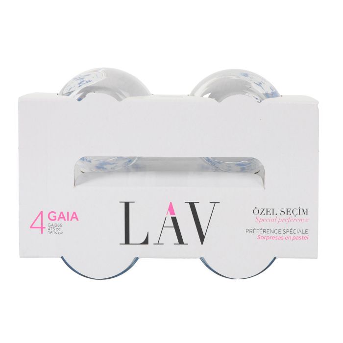 Set de 4 Vasos Gaia Flores 475 cc - LAV (6 Cajas) 3 Set de 4 Vasos Gaia Flores 475 cc - LAV (6 Cajas) 3