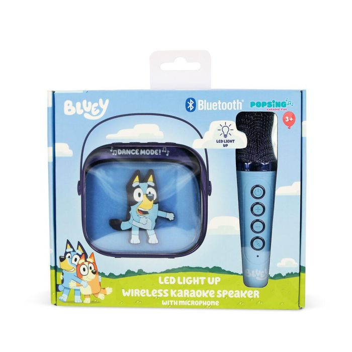 Altavoz y Micro Karaoke LED Bluey 9 Altavoz y Micro Karaoke LED Bluey 9