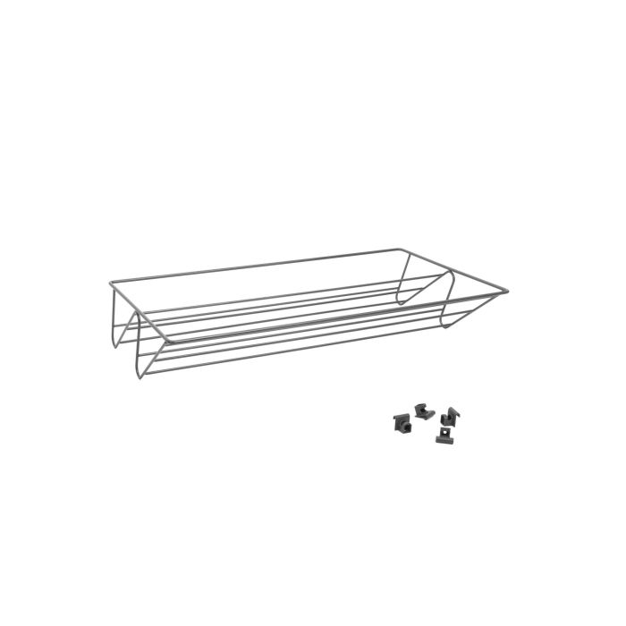 HERRAJES ALK 9037.188 Zapatero Organizador de Calzado para Bastidor OPTIMA, Acero Grafito, Módulo 800mm