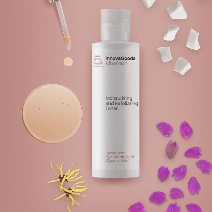 Tónico Facial Hidratante y Exfoliante Kombucha Vibefresh InnovaGoods 150 ml 4