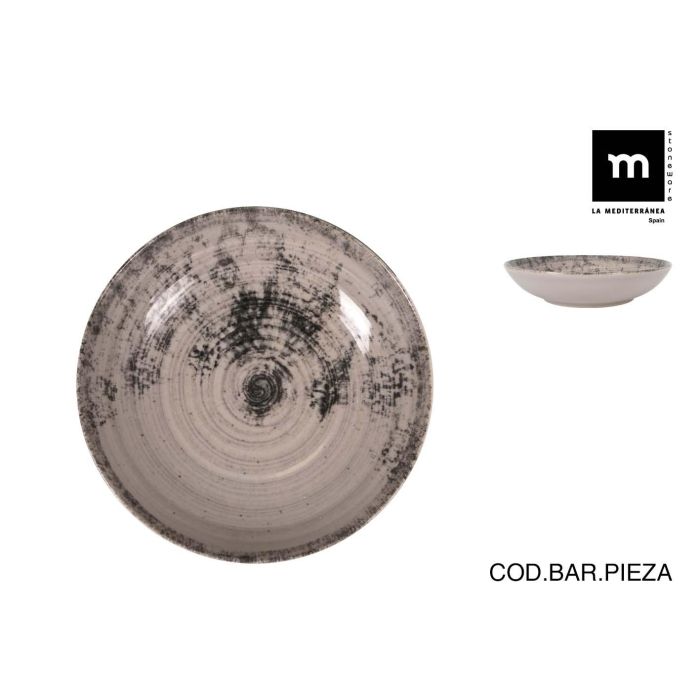 Plato Hondo Aspe Montecarlo Gris Mate 23 cm - Inde (12 Unidades) Plato Hondo Aspe Montecarlo Gris Mate 23 cm - Inde (12 Unidades)