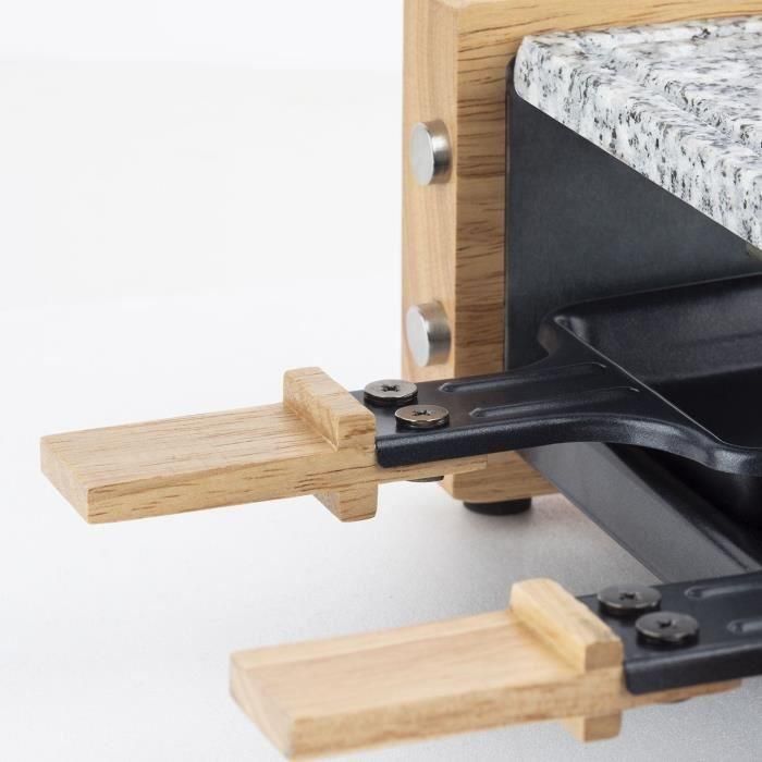 Raclette y Stone Cook 2 personas - Hkoenig - Diseño de madera 4