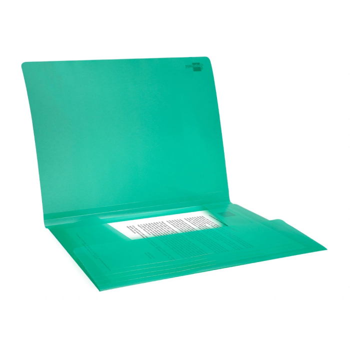 Liderpapel Carpeta 34963 con Gomas y Solapas, Polipropileno, DIN A4, Verde Translucido 5
