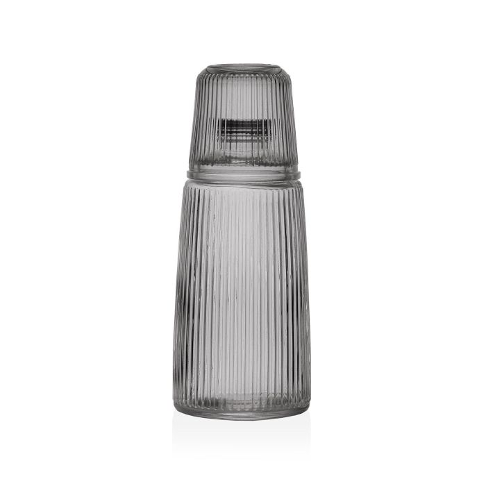 Botella de Agua Versa Negro Vidrio Aluminio 10,3 x 26 x 10,3 cm 2 Botella de Agua Versa Negro Vidrio Aluminio 10,3 x 26 x 10,3 cm 2