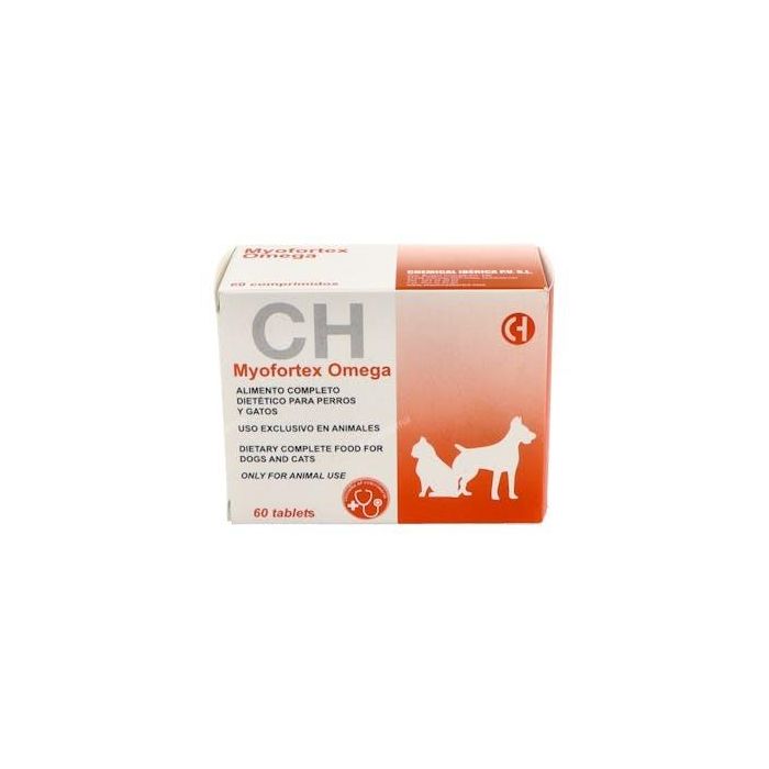 Myofortex Omega 60 Comprimidos - DL-Carnitina y Taurina para Perros y Gatos
