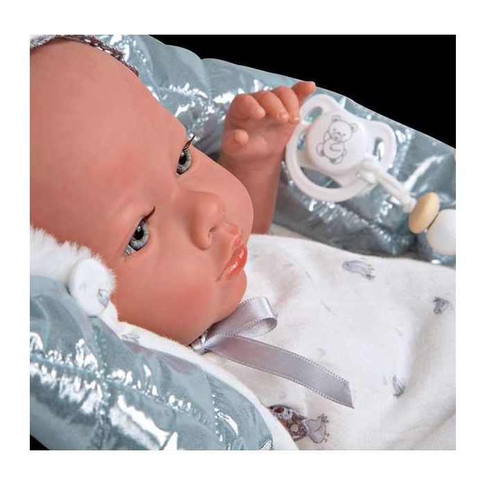 Muñeca reborn arias 38 cm borja gris c/manta (cuerpo vinyl, sexo niño) 9 Muñeca reborn arias 38 cm borja gris c/manta (cuerpo vinyl, sexo niño) 9