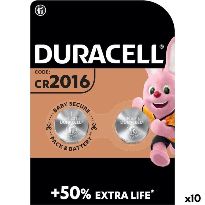 Pila de botón DURACELL DL2016 K2 3 V (10 Unidades) 8