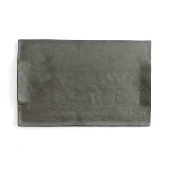 Quid Mineral Gres Bandeja Rectangular Cerámica Texturizada Negro 35x23 cm 0 Quid Mineral Gres Bandeja Rectangular Cerámica Texturizada Negro 35x23 cm 0
