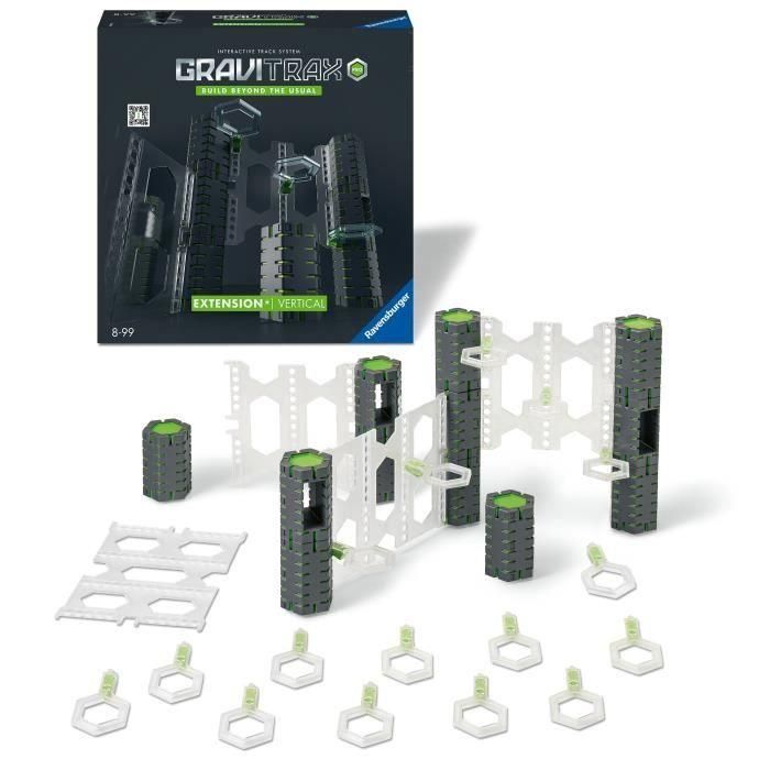 Ravensburger 22427 GraviTrax PRO Set de Expansión Vertical - Circuito de Mármol - 33 Piezas - Edad 8+ 1