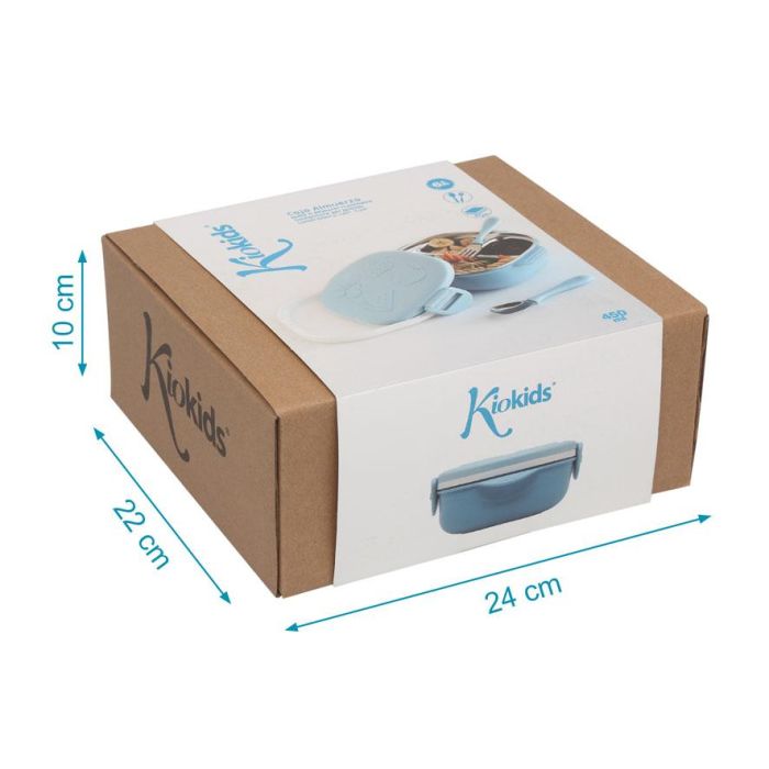 Caja Almuerzo Cuadrado Acero Inoxidable Azul 5 Caja Almuerzo Cuadrado Acero Inoxidable Azul 5
