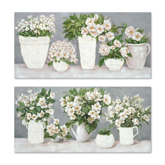 Lienzo Home ESPRIT Lienzo Madera MDF 140 x 3 x 70 cm