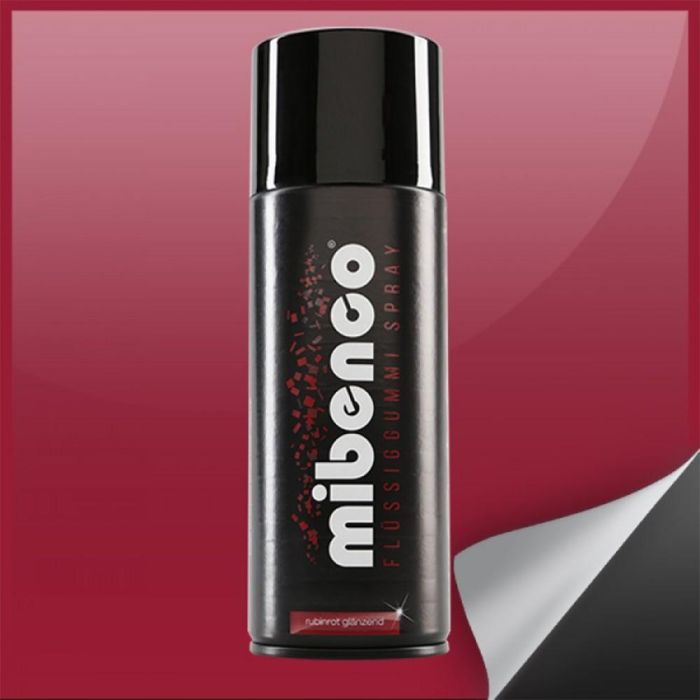 Mibenco Spray Goma Liquida 400 mL Rojo Rubi Brillante MIB71413003 Mibenco Spray Goma Liquida 400 mL Rojo Rubi Brillante MIB71413003