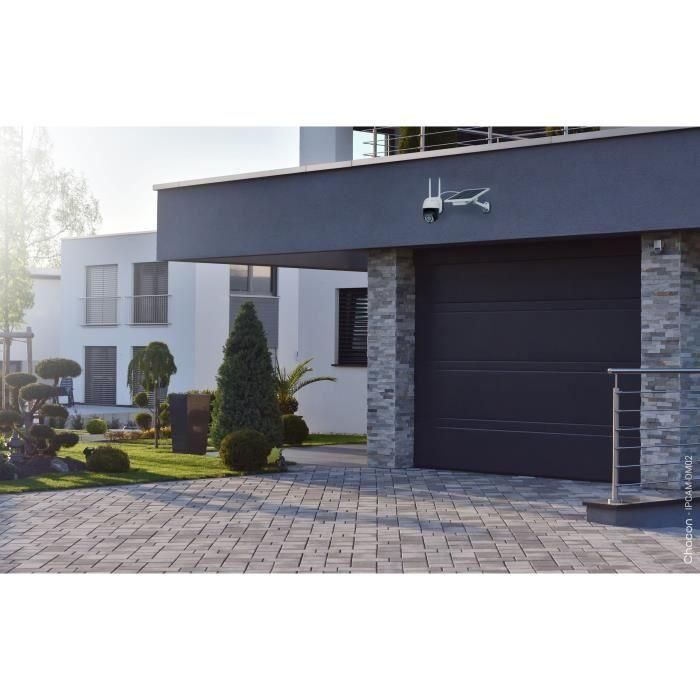 Chacon 2-IPCAM-DM02 Pack 2 Cámaras Seguridad Exterior WiFi con Panel Solar y Batería, Google Home y Alexa 1