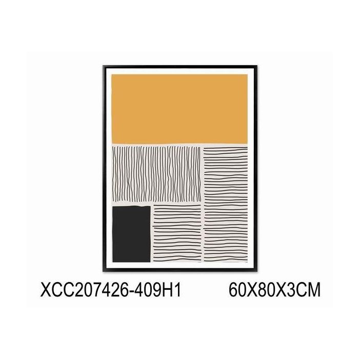 Cuadro Loft DKD Home Decor Multicolor 3 x 80 x 60 cm (4 Unidades)