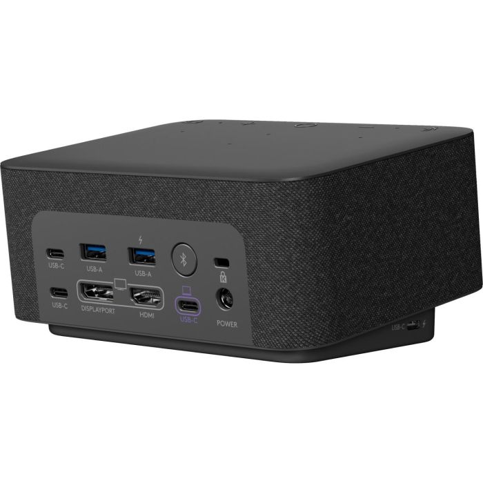 Logitech Logi Dock para UC, Estación de Acoplamiento USB-C, 4K Ultra HD, Altavoces, Grafito 4