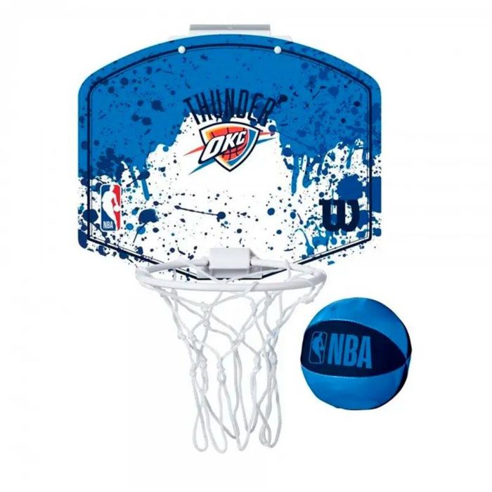 Canasta de Baloncesto Wilson Team Mini Hoop NBA Thunder Azul