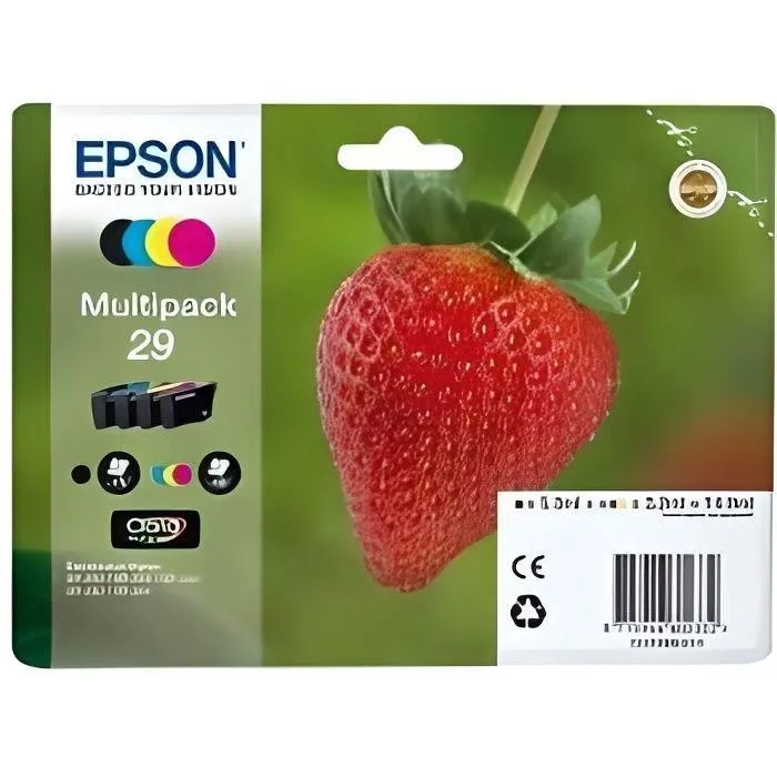 Epson Multipack Strawberry Cartridge Negro, Cian, Magenta, Amarillo 0 Epson Multipack Strawberry Cartridge Negro, Cian, Magenta, Amarillo 0