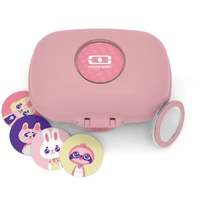 Monbento Lonchera MB Gram Rose Blush - Caja Hermética Aislante para Comida y Refrigerios