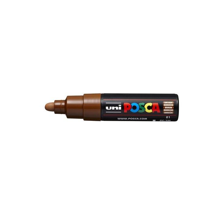Marcador T.Opaca No Perm. Uni Posca 7,0 (Pc-7M) Marron (Set de 6)