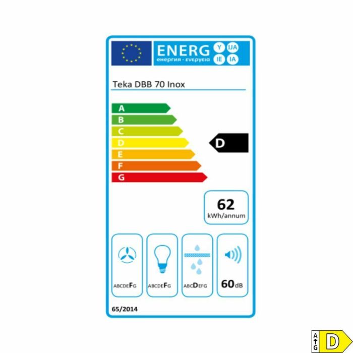 Campana Convencional Teka DBB70 INOX Plateado Acero 12
