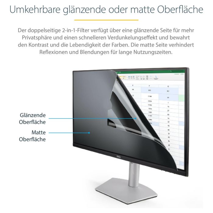 Filtro de Privacidad para Monitor Startech PRIVACY-SCREEN-24MB