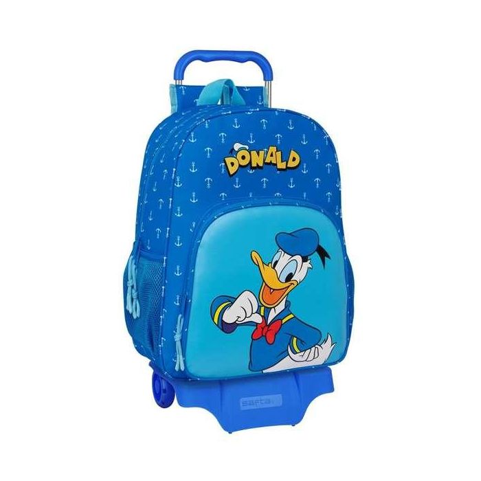 Mochila Escolar con Ruedas Donald Azul 33 x 42 x 14 cm Mochila Escolar con Ruedas Donald Azul 33 x 42 x 14 cm