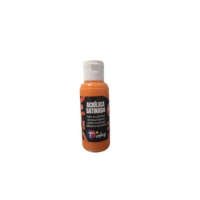 Pintura Acrilica Tcolors 80 Ml (Botella) Naranja