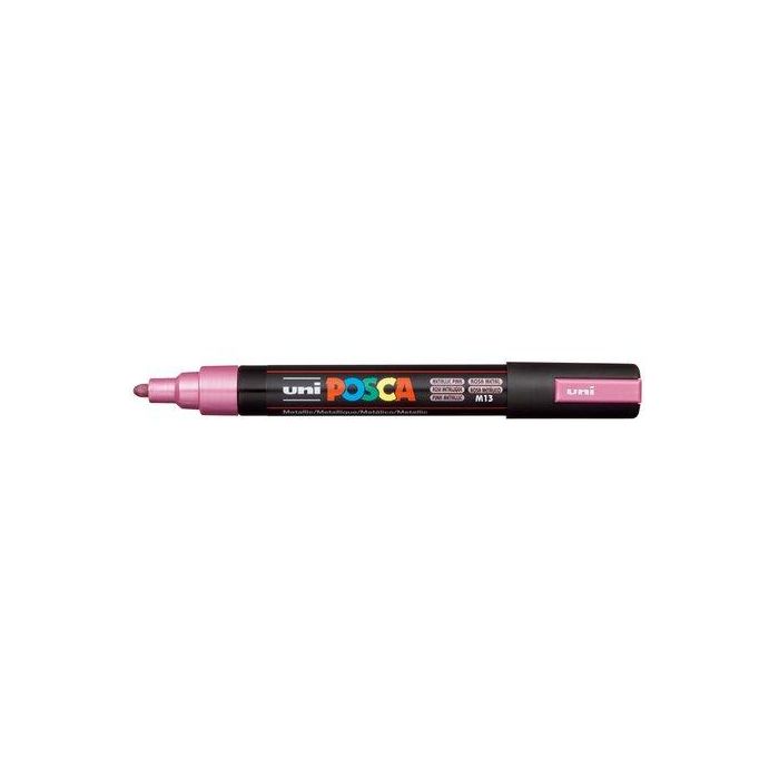 Posca Marcador PC-5M No Permanente Punta Bala 1.8-2.5 mm Rosa Metálico