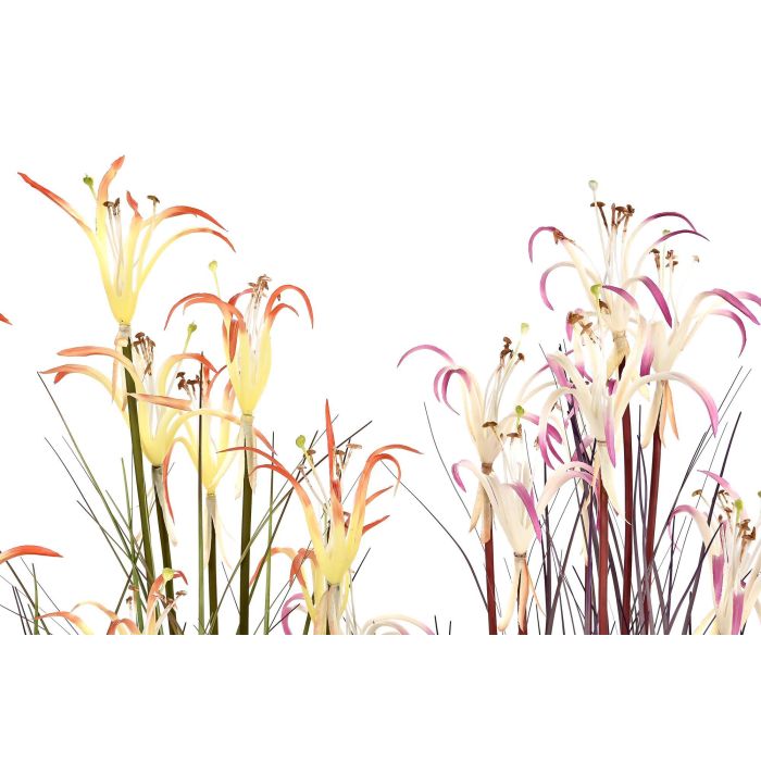 DKD Home Decor Planta de Decoración Lirio Araña Naranja Burdeos Colores Surtidos PVC y Metal 35x35x114 cm Pack 2 Unidades 1 DKD Home Decor Planta de Decoración Lirio Araña Naranja Burdeos Colores Surtidos PVC y Metal 35x35x114 cm Pack 2 Unidades 1