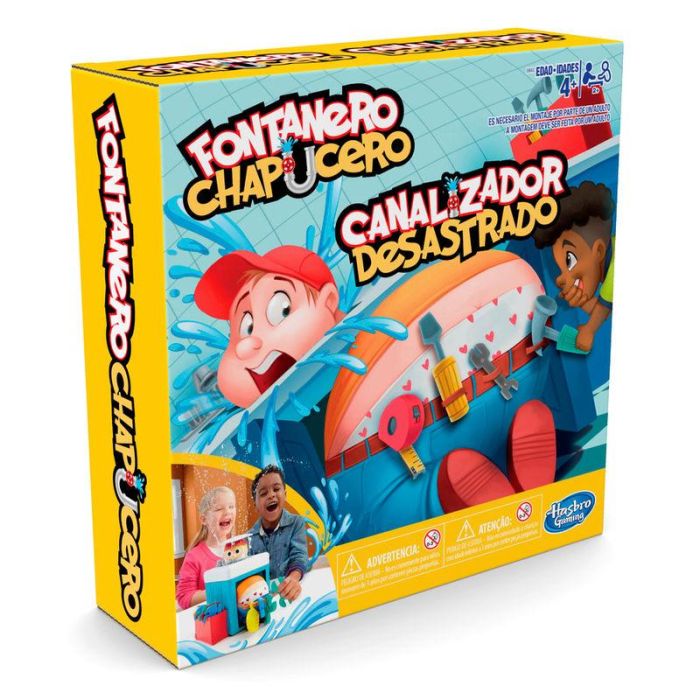 Hasbro Gaming E6553 Juego Fontanero Chapucero, juego de mesa de habilidad para niños +4 años, evita que el fontanero se moje al caer sus pantalones. 4 Hasbro Gaming E6553 Juego Fontanero Chapucero, juego de mesa de habilidad para niños +4 años, evita que el fontanero se moje al caer sus pantalones. 4