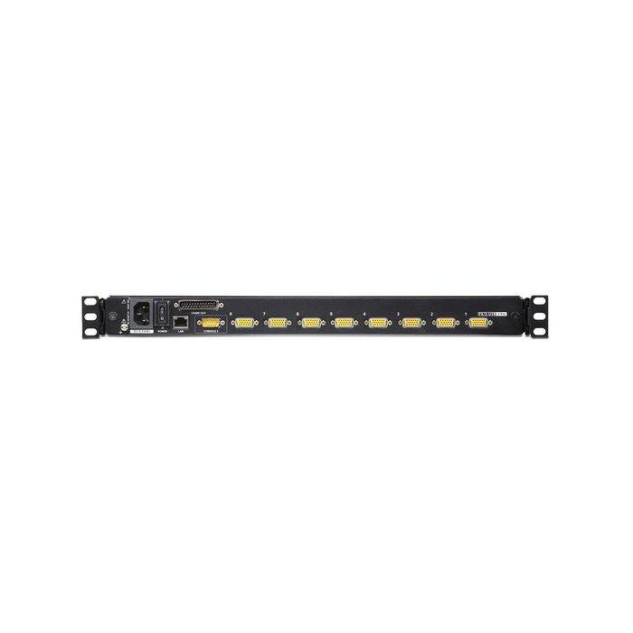 Aten CL5708I KVM Switch LCD Slideaway 17" IP 8 Puertos (Expandible 128) PS/2 USB Montaje en Rack 1U 1920x1200 1