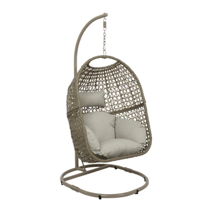 Null Silla colgante de mimbre para exterior 95x195 cm, altura ajustable, repelente al agua, soporta hasta 120kg Null Silla colgante de mimbre para exterior 95x195 cm, altura ajustable, repelente al agua, soporta hasta 120kg