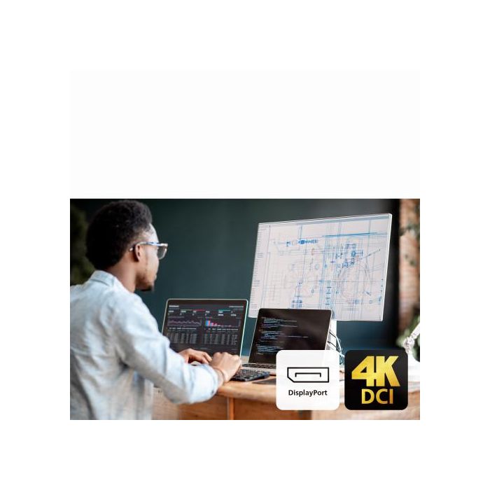 Aten 2-Port USB-C 4K DisplayPort KVM Dock Switch con Power Pass-through y USB 3.2