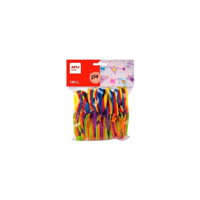 Apli Formas Goma Eva Números 50 mm Colores Surtidos -120U- Apli Formas Goma Eva Números 50 mm Colores Surtidos -120U-