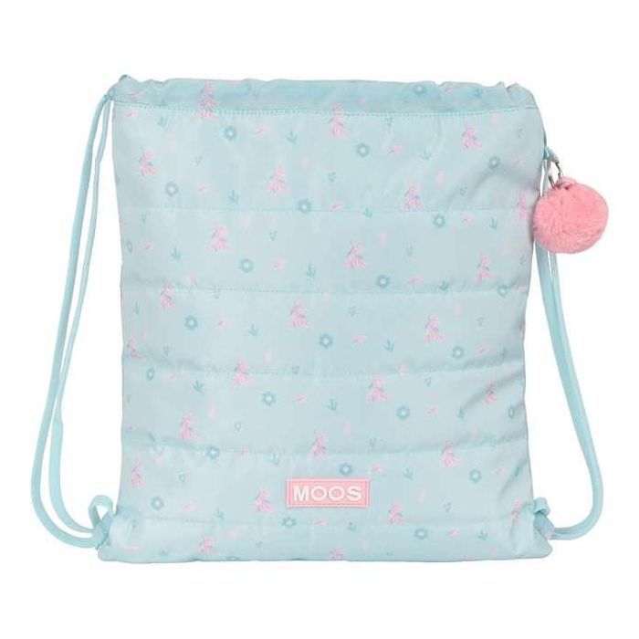 Bolsa Mochila con Cuerdas Moos Garden Turquesa 0 Bolsa Mochila con Cuerdas Moos Garden Turquesa 0