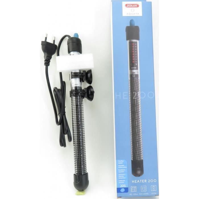 Calentador - Zolux - Para acuario - Temperatura regulable hasta 34°C - 200W 3 Calentador - Zolux - Para acuario - Temperatura regulable hasta 34°C - 200W 3