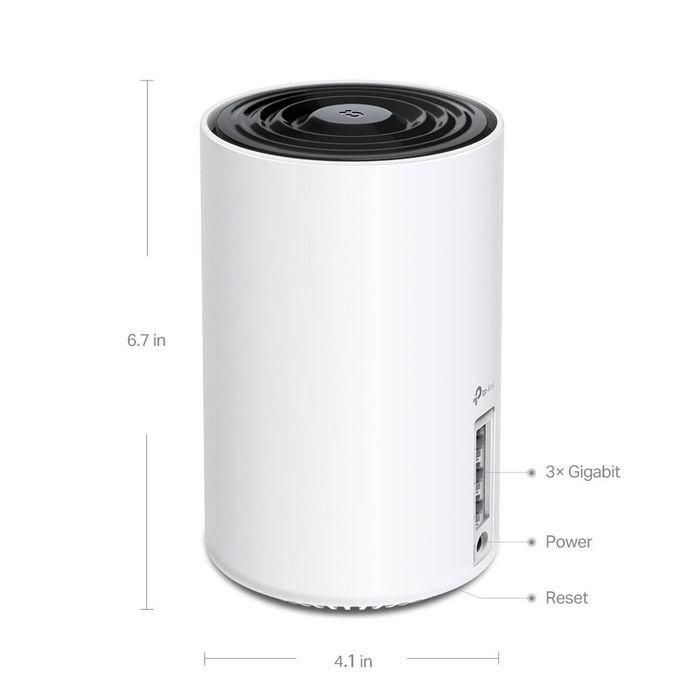 TP-Link Tri-Band (2.4/5/6 GHz), Wi-Fi 6E, 3x RJ-45, IPv4/IPv6, QoS, 3-pack 4