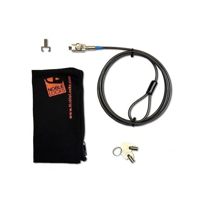 Dell Noble TZ Wedge Low Profile - Kit de Seguridad con Bloqueo de Barril y Trampa Periférica para Sistemas con Ranura Noble 3