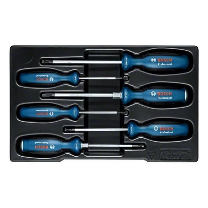 Bosch Professional BOS1706747104077 - Juego de 6 destornilladores planos 2 Bosch Professional BOS1706747104077 - Juego de 6 destornilladores planos 2