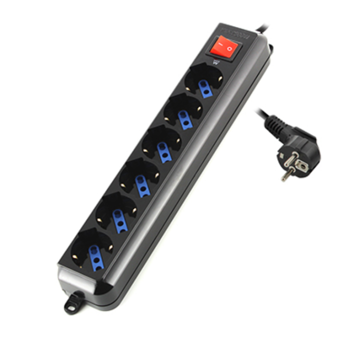 Regleta Ewent 6 Tomas Shucko Interruptor Regleta Ewent 6 Tomas Shucko Interruptor