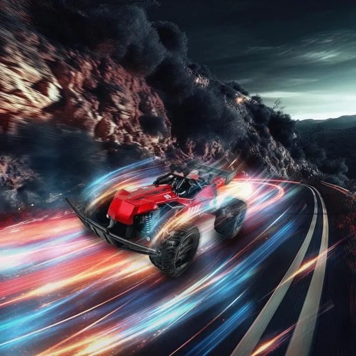 MGM Coche Teledirigido TURBO CHALLENGE RX Car 89 093721 Rojo 1/12 Metal con Batería Recargable 2